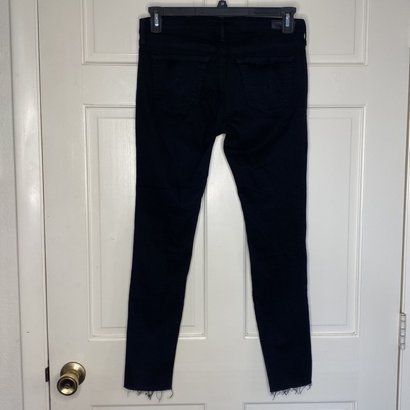 Adriano Goldschmied The Legging Ankle black distressed jeans 28R - Picture 2 of 10